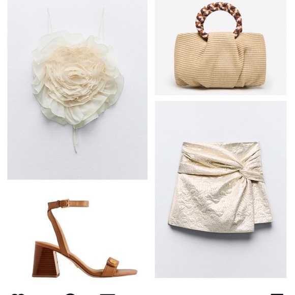 ZARA KNOTTED QUILTED SKORT - Picture 13 of 15